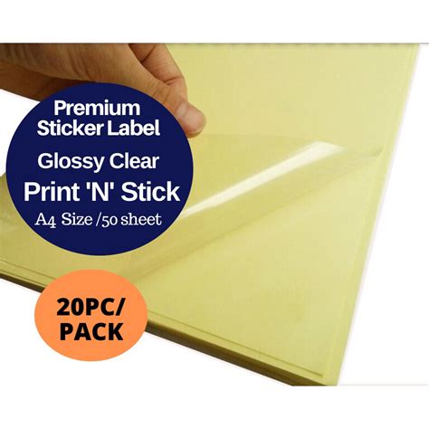 Printable Clear Sticker Paper Waterproof